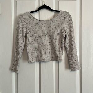 Women's Beige Long Sleeve Top